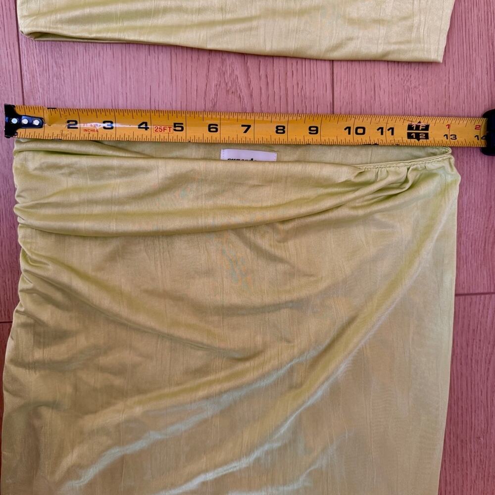 NWOT Superdown Lime Green bandeau top and Skirt Set size XS - Picture 10 of 14
